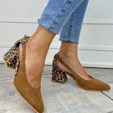 DÉCOLLETÉ SLINGBACK S TACCOM LEOPARD