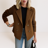 Marta™ | Elegantan Kaput S Pletenim Rukavima