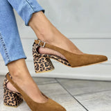 DÉCOLLETÉ SLINGBACK S TACCOM LEOPARD