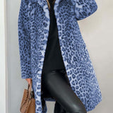 LEIA - Dugi i Mekani Sako s Leopard Uzorkom