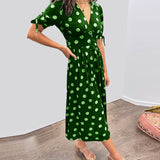 Monica™ | Elegantna Haljina s Točkicama