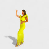 Lucía - Neoninska flamenco haljina