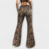 Leopardine Bootcut Hlače