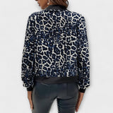 Julija - Elegantna Leopard Print Jakna