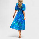 Clara – Elegantna Midi Cvjetna Haljina