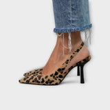 Liorina – Slingback s leopard uzorkom