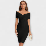 Lara| Elegantična mini haljina s V izrezom