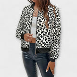 Raquel - Elegantna Leopard Print Jakna