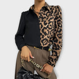 Valetina | Paprasta i elegantna bluzica s leopard uzorkom