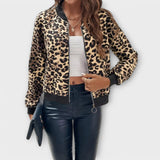 Julija - Elegantna Leopard Print Jakna