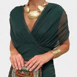 Luana® | Elegantna haljina s V izrezom