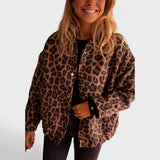 Rosa - Moderni kaput s leopard uzorkom